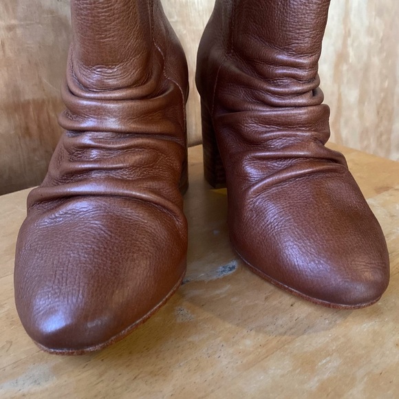 Elf Handmade Heeled Brown Leather Ankle Boot - Picture 4 of 11